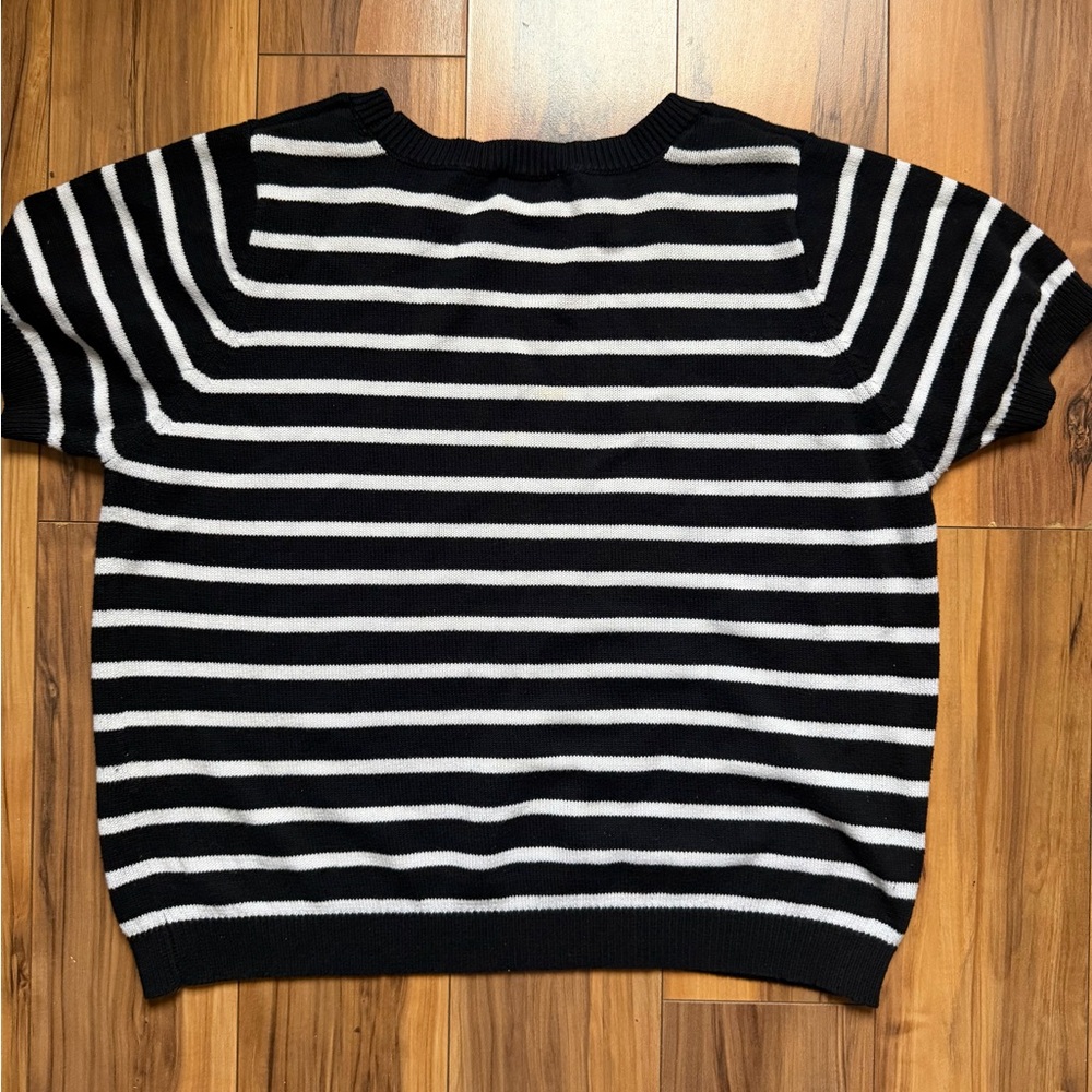 Forever 21+ short sleeve striped top - Picture 2 of 5